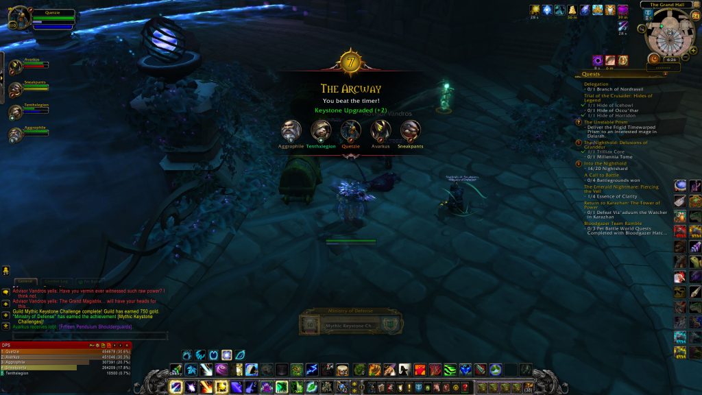 Guild Achievement Mythic Keystone Challenges Ministry of Defense
